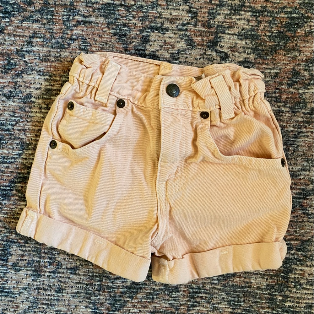 Vintage Levi’s Pale Orange Girl’s Denim Shorts
